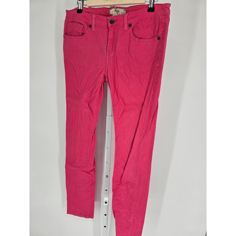 Makers Women's Pink 5-Pocket Low-Rise Slim-Leg Jeans Size 11